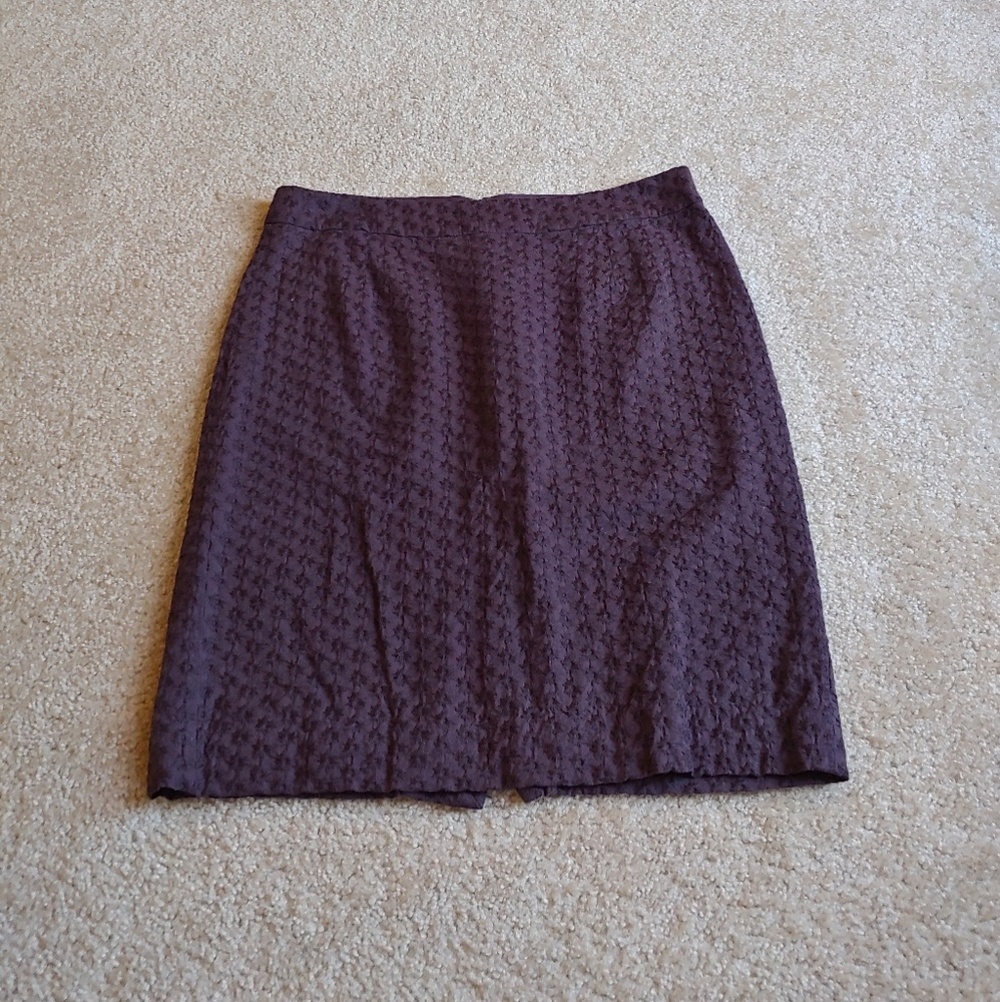 Jcrew purplish gray designed pencil skirt